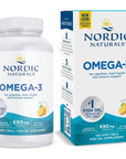 Nordic Naturals Omega-3, Lemon Flavor - 120 Soft Gels - 690 mg Omega-3 - Fish Oil - EPA & DHA - Immune Support, Brain & Heart Health, Optimal Wellness - Non-GMO - 60 Servings