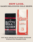 Bizzy Organic Cold Brew Coffee  Smooth  Sweet Blend  Coarse Ground Coffee  Micro Sifted  Specialty Grade  100 Arabica  1 LB