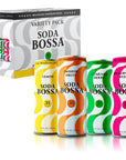 Soda Bossa Soda Variety Pack Brazilian Inspired Soda Real Cane Sugar Low Calorie Canned Soda Refreshing Tropical Flavored Sodas Vegan Soda Assorted Soda Pack of 8 Sodas 12 fl oz per Can Soda