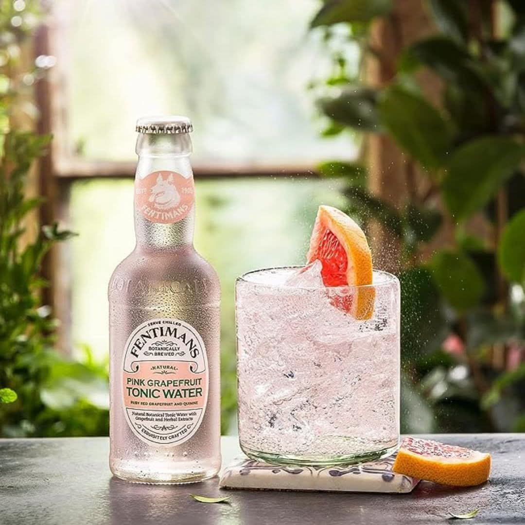 Fentimans Sparkling Variety Pack Pink Grapefruit Tonic Water Ginger Beer  Muddled Lime Tonic Water  Craft Soda Natural Mixers Botanically Brewed  4 of Each 67 Fl Oz Pack of 12