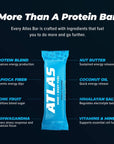 Atlas Protein Bar, 20g Protein, 1g Sugar, Clean Ingredients, Gluten Free (Whey Variety, 12 Count (Pack of 1))