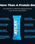 Atlas Protein Bar 20g Protein 1g Sugar Clean Ingredients Gluten Free Vanilla Almond 12 Count Pack of 1