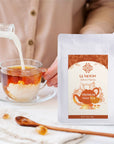 LA MOON TEA Premium Thai Tea Mix Powder  Assam Loose Leaf Tea Blend From Thailand for Original Hot or Iced Thai Tea Taste  Ideal for Bubble Tea  Milk Tea 705 oz