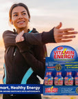 Vitamin Energy B12 Energy Shots | Natural Healthy Energy & Focus Drink | Sugar-Free Carb-Free Supplement | Vitamins B6, B12 | Energize up to 7+ Hours | Acai Pomegranate - 1.93 fl oz - Pack of 12