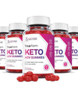 Justified Laboratories (5 Pack) True Form Keto ACV Gummies 1000MG Vegan Non GMO with Pomegranate Juice Beet Root B12 300 Gummys