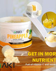 AKI Pineapple Pure Dried Powdered Rich in Vitamin C Ideal As Booster Supplement for Protein Smoothies Tea Cooking Seasoning Juice Drinks Ice Cream Popsicles