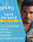 Oriente Variety Pack Instant Coffee Packets Single Serve 20 ct  Cafe Oriente Cafe Cubano Cafe De Olla  100 Arabica Dark Roast Coffee  Solar Energy Produced  Hot or Iced Instant Coffee Packets