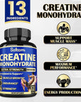 Creatine Monohydrate Blended Capsule - 9000mg (60 Vegan Capsules)