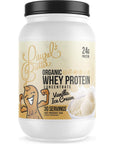 Laurel's Organic Vanilla Whey Protein Powder for Shakes, Smoothies, & Baking - Low Sugar Protein Powder - Non GMO & Gluten Free - 30 Servings (2 lbs.)