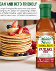 Walden Farms Pancake Syrup 12 oz Sweet Syrup  Near Zero Fat Sugar and Calorie  For Pancakes  Waffles  French Toast  Ice Cream  Desserts  Snacks  Appetizers and Many More