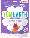 YumEarth Spring Fruit Gummy Snack Packs, 10 Count - Allergy Friendly, Non GMO, Gluten Free, Vegan