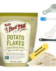 Potato Flakes Instant Mashed Potatoes 16 oz Resealable Bag  VeganNonGMO  Comes with One Think FWD Assorted  Collectible Kitchenware May Vary Between One Silicone Spatula OR Two Asian Spoons OR