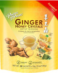 Prince of Peace Instant Ginger Honey Crystals in Assorted Flavors Turmeric Lemon and Matcha 30 Sachets  Instant Hot or Cold Beverage that Soothes Throat  Easy to Brew  Tea Drink  Gluten Free