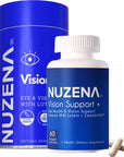 Nuzena Eye Vitamin and Mineral Supplement, Made in USA, Supports Eye Health with Lutein & Zeaxanthin, Zinc, Vitamin E and C, Eye Supplement for Adults, Pack of 60 Capsules (1 Month Supply)