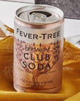 Fever Tree Premium Club Soda  Premium Quality Mixer  Soda  Refreshing Beverage for Cocktails  Mocktails 500ml Cans Pack of 15