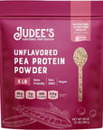 Judee’s Unflavored Pea Protein Powder (80% Protein) 3 lb