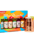 Thoughtfully Cocktails Mule Master Cocktail Mixer Set Vegan and Vegetarian Flavors Include Moscow Berry and more Set of 6 Contains No Alcohol