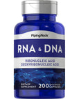 Piping Rock RNA DNA Supplement | 200 Capsules | Ribonucleic Acid & Deoxyribonucleic Acid Complex | Non-GMO, Gluten Free