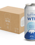 MTN WTR Naturally Alkaline Spring Water  Made by Mt Fuji Japan  Naturally Filtered Alkaline Spring Water in 16oz Recyclable Aluminum Cans Pack of 12