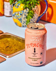 De La Calle Tepache  Grapefruit Lime  Modern Mexican Soda  Craft Fermented Pineapple Sparkling Beverage  Certified Organic Antioxidant Rich NonAlcoholic Healthy Soda Low Sugar Low Calorie NonGMO