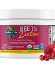 Garden of Life Organic Beet Root Powder with Antioxidants, Vitamin C, Probiotics & Apple Cider Vinegar for Digestive & Liver Health - Beets Detox - Vegan, Non GMO, Cranberry Pomegranate, 30 Servings