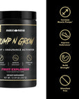 Anabolic Warfare Pump-N-Grow Muscle Pump Supplement Caffeine Free Pre Workout with L-Citrulline, L-Arginine, Beta-Alanine (Fruit Explosion- 30 Servings)