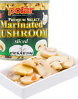 MW Polar Premium Select Sliced Marinated Mushrooms 64oz Pack of 12