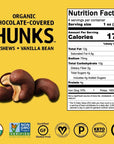 Hu Hunks Vegan Chocolate Covered Cashews With Vanilla Bean  2 Pack  NonGMO Gluten Free Paleo Organic Dark Chocolate