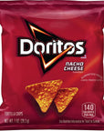 Doritos Flavored Tortilla Chips Nacho Cheese 175 Ounce Pack of 64