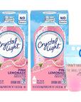 Crystal Light Pink Lemonade Packets 10 On The Go Low Calorie Zero Sugar Packets Per Box 2 Box Pack 20 Total Packets Bundle With Drink Pouch and Straw