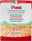 Pomì Crushed Tomatoes with Chili Pepper  Italian Crushed Tomatoes 138oz Pack of 12