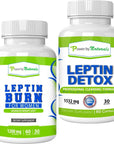 Power By Naturals Leptin Detox & Leptin Burn Supplements - 1200mg