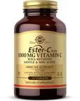 Solgar Ester-C Plus 1000 mg Vitamin C (Ascorbate Complex), 90 Tablets - Gentle On The Stomach & Non Acidic - Antioxidant & Immune System Support - Non GMO, Vegan, Gluten Free, Kosher - 90 Servings