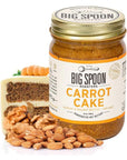 Big Spoon Roasters Carrot Cake Almond Butter With Sea Salt - Keto Friendly, Low Sugar Almond Butter - Crunchy Almond Butter w/Bee-Friendly Almonds - Gourmet, Vegan Almond Nut Butter - 13 Ounces