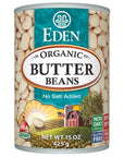 Eden Organic Butter Beans 15 oz Can