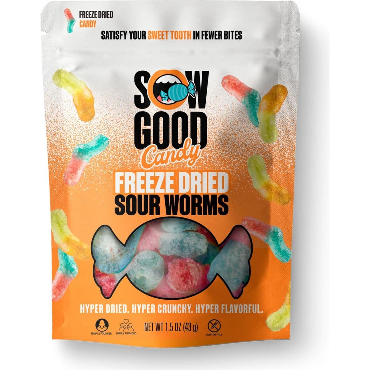 Freeze Dried Candy Variety Pack by Sow Good  Freeze Dried Skittles Sour Worms Sweet Squares  Other Varieties  Perfect Candy Variety Pack Boxed for Snack Lovers by Hangry Kits