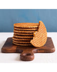 DAELMANS Stroopwafels Dutch Waffles Soft Toasted Caramel Kosher Dairy Authentic Made In Holland 8 Stroopwafels Per Box 1 Collectible Gift Tin 8 Stroopwafels Per Tin 811oz