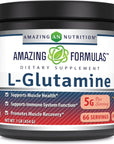 Amazing Formulas L-Glutamine Powder Supplement | Non-GMO | Gluten Free | Made in USA (Fruit Punch | 1 Lb)