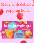 Del Monte Bubble Fruit Pineapple Gel Tropical Fruit Cup Snacks 45 Ounce  4 Count Pack of 6