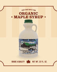 Frost Ridge Maple Farm Organic Maple Syrup Grade A Quart 32 FL Oz Dark Robust formerly Grade B