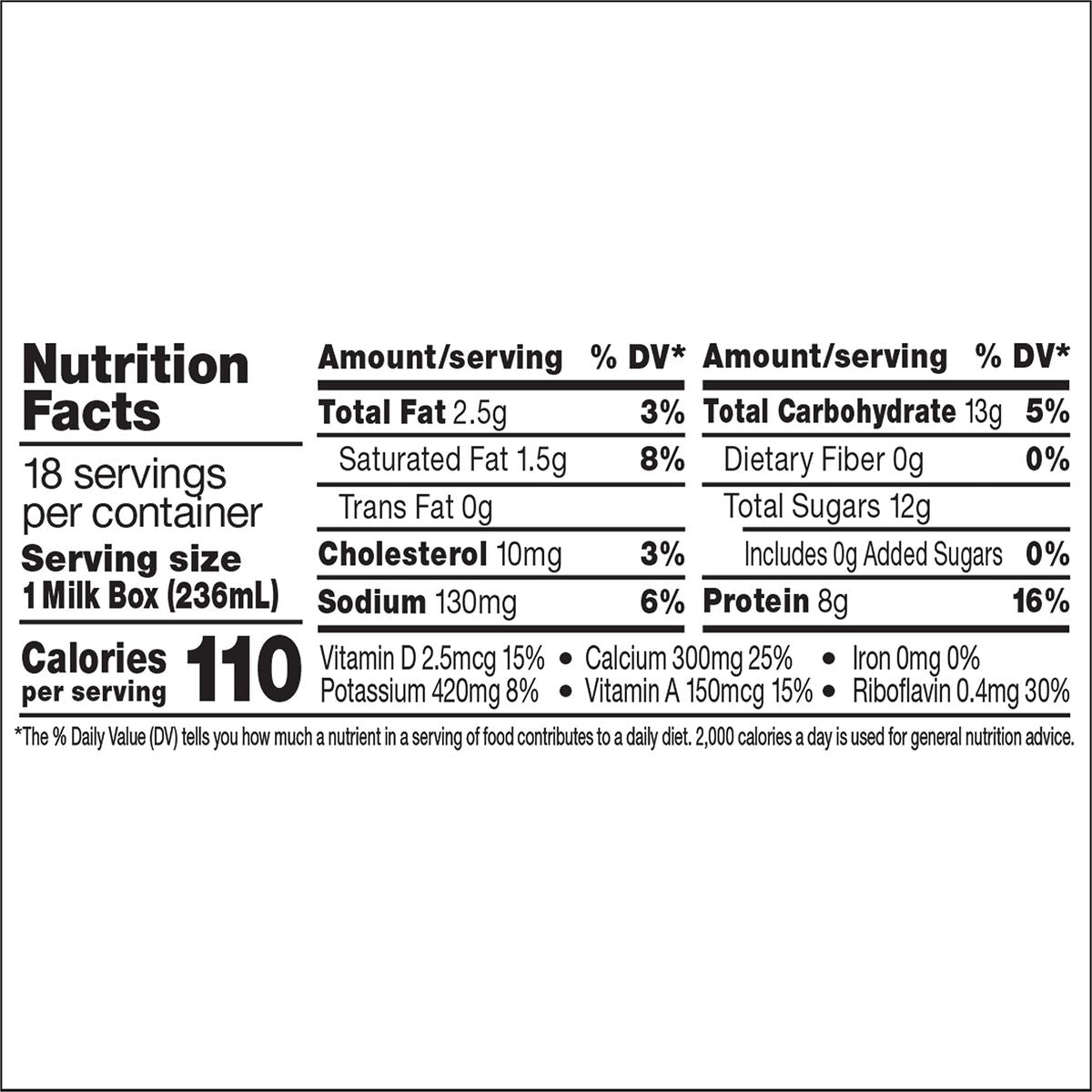 Horizon Organic ShelfStable 1 Low Fat milk Boxes 8 Fl Oz Pack of 18