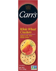 Carrs Whole Wheat Crackers NonGMO Project Verified Baked with 100 Whole Grain 7oz Box