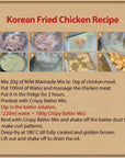 Foodrella Korean Taste Crispy Fried Chicken Mild Marinade Mix, Frying Powder Mix, Product of Korea, 2.2 LB (1kg), 1 pack