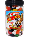 ASS KICKIN Hot and Spicy Jellybeans with Habanero Pepper  9 Oz Resealable Jar  Great for Easter Candy or a Spicy Food Challenge  Try the Gourmet Spicy Jelly Beans Candy