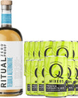 Ritual Zero NonAlcoholic Tequila Alternative with 15 Pack of Q Mixers Margarita Mix for your favorite AlcoholFree Mixed Drink