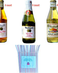 Martinellis Sparkling Variety Juice Pack with Sophley Jumbo Straws  12Pack  4 ct Sparkling Blush 10 fl oz 4 ct Sparkling Cider 84 fl oz 4 ct Sparkling Apple Juice 10 fl oz and Sophley individually wrapped straws jumbo 24ct