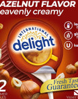 Coffee Creamer Singles Variety Pack  48Count Assorted Non Dairy Liquid Coffee Creamers by International Delight  4 Flavors French Vanilla Hazelnut Caramel Macchiato  Half and Half