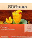 Nutmeg State Nutrition  Fruit Drink  High Protein Low Calorie Low Carb Low Sugar Fat Free Loaded with Vitamins 7 Servings Per Box Orange 1 Pack