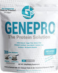 Genepro Unflavored Protein Powder - New Formula - Lactose-Free, Gluten-Free, & Non-GMO Whey Isolate Supplement Shake (3rd Generation, 30 Servings)