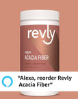 Amazon Brand - Revly Organic Acacia Fiber Powder, Supports Digestive Health, Unflavoured, 12 Ounce, 52 Count, Vegan